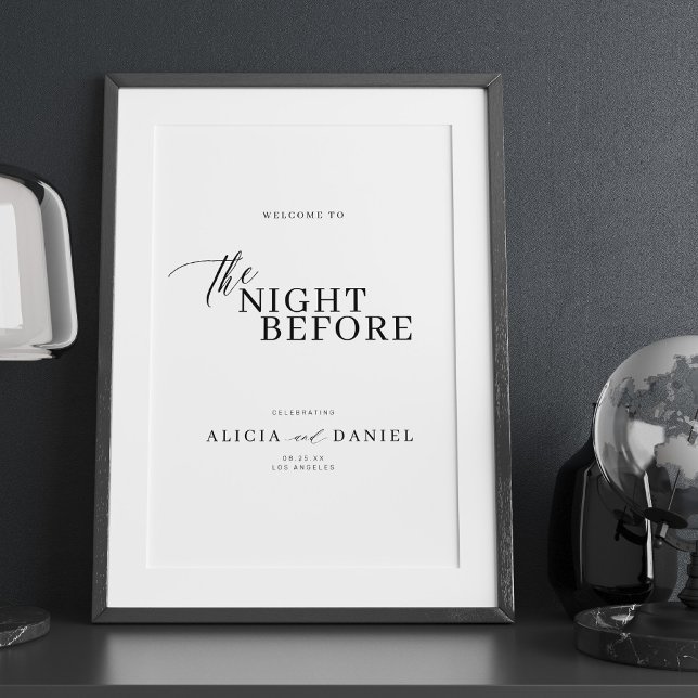 Póster Na noite anterior ao ensaio, sinal de boas-vindas  (Criador carregado)