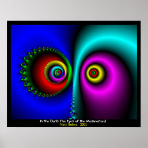 Póster Na obscuridade, os olhos do fascinados