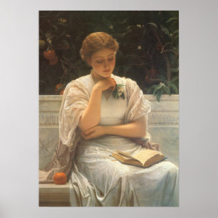 Póster Na Orangeria de Charles Edward Perugini