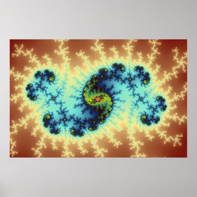 Póster Na Playcast - Arte Fractal (Frente)