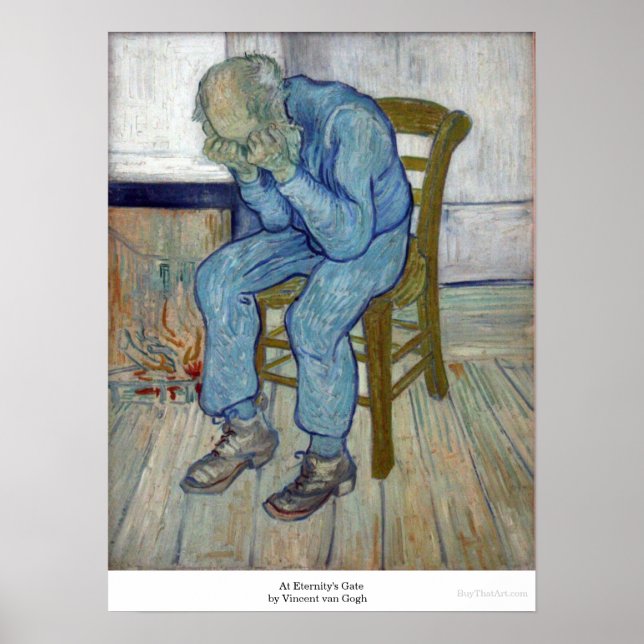 Póster Na Porta da Eternidade, por Vincent van Gogh (Frente)