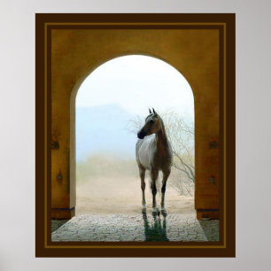Póster Na porta da tenda