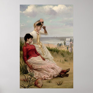 Póster Na praia