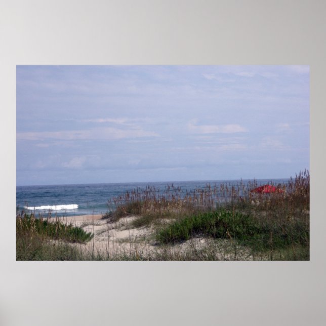 Poster Na praia em Ocracoke (Frente)