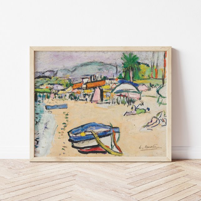 Poster Na Praia | George Leslie Hunter (Criador carregado)