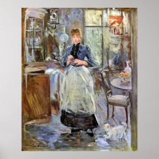 Poster Na sala de jantar de Berthe Morisot
