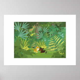 Póster Na selva