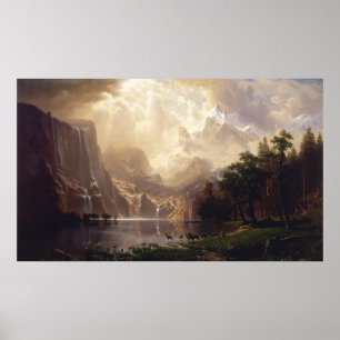 Poster Na Serra Nevada, CA por Albert Bierstadt