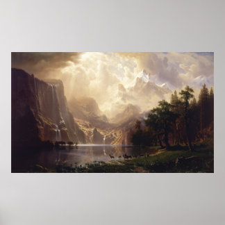 Poster Na Serra Nevada, CA por Albert Bierstadt