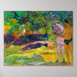Poster Na Vanilla Grove, Man and Horse | Gauguin |