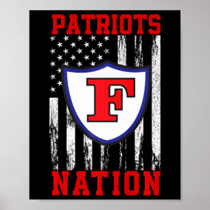 Poster Nação De Logotipo Patriota Da Liberdade Hs