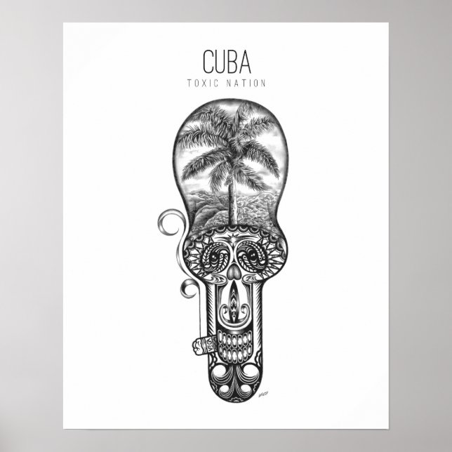 Poster Nação Tóxica de Cuba (Frente)