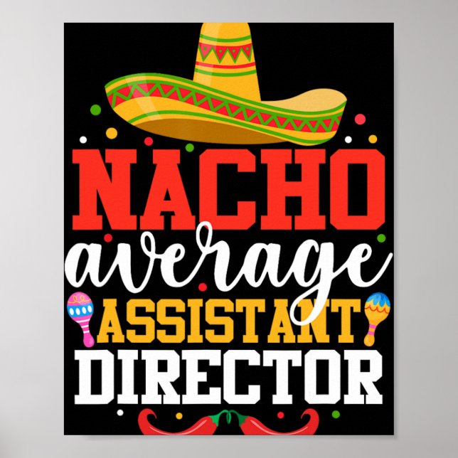 Poster Nacho Average Istant Director Mexicano Cinco De Ma (Frente)