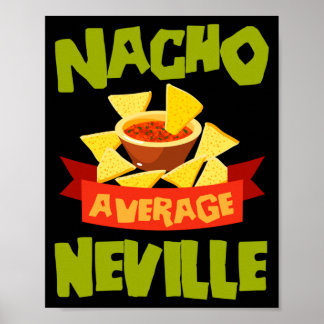 Poster Nacho Average Neville Personalizado de Aniversário