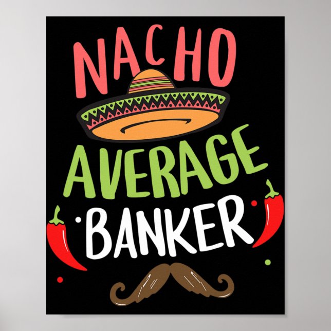 Poster Nacho Barba Média Sombrero Cinco De Mayo  (Frente)