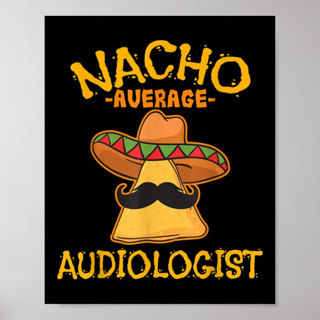Poster Nacho Média Audiologista Cinco De Mayo Fiesta (Frente)