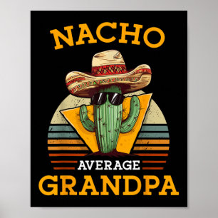 Poster Nacho Média Avô Engraçado Papá Mexicano Retrocedor