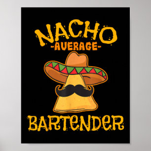 Poster Nacho Média Bartender Cinco De Mayo Fiesta