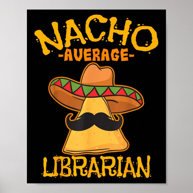 Poster Nacho Média Biblioteca Biblioteca Biblioteca Bibli (Frente)