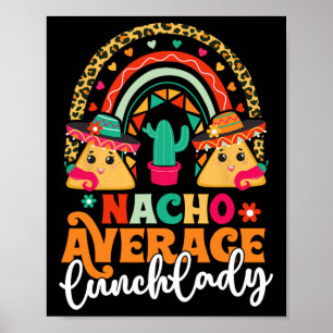 Poster Nacho Média de Almoço Lady Cinco De Mayo México Fi