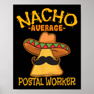 Poster Nacho Média dos Trabalhadores Postais Cinco De May