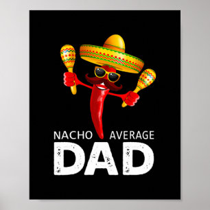 Poster Nacho Média Mexicana Pai Cinco de Mayo Pai