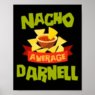 Poster Nacho Médio Darnell Aniversário Divertido Personal