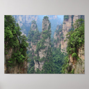 Poster nacional de Zhangjiajie Forest Park