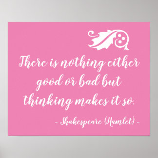 Poster Nada Bom, Mas Pensar Em Shakespeare