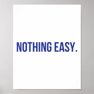 Poster Nada de Fácil Motivação, Esportes Curtos, Sócio