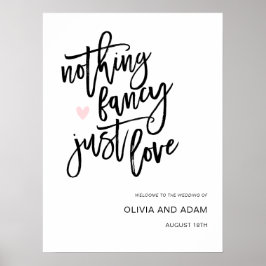 Poster Nada de Luxo, Apenas Amor Boas-Vindas de Casamento