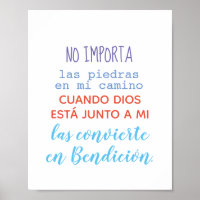 Póster - Nada de "piedras en mi camo..."