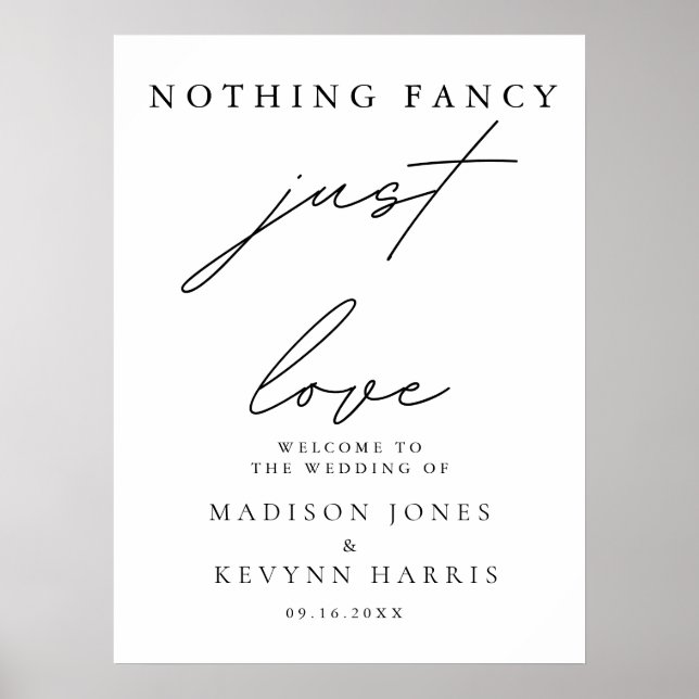 Poster Nada De Rico Apenas Adoro Sinal De Casamento (Frente)