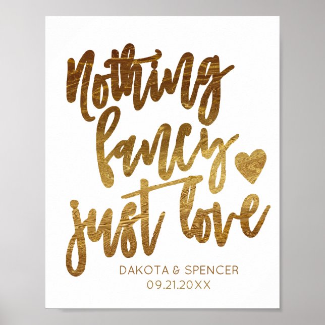 Poster Nada De Rico Apenas Amor | Casual Micro Wedding (Frente)
