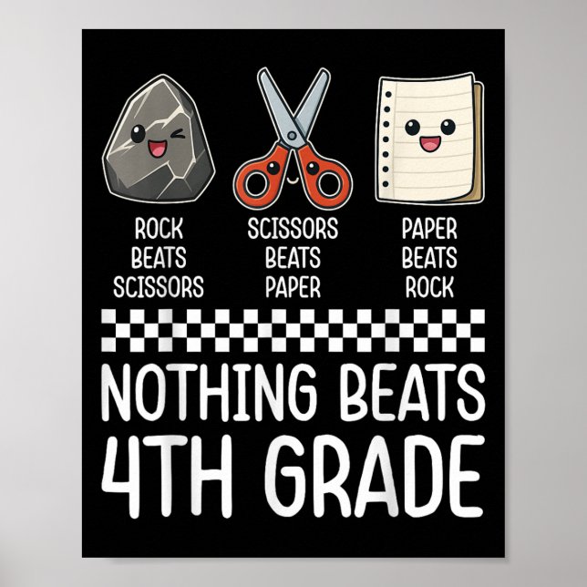 Poster Nada É Engraçado De Volta Às Crianças Da Escola. (Frente)