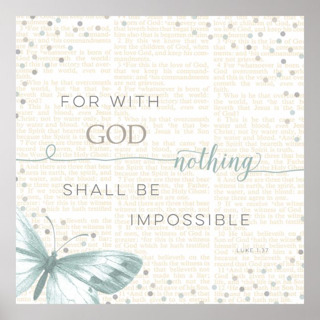 Póster Nada É Impossível (Frente)