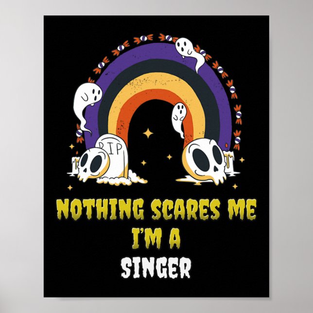 Poster Nada me assusta, sou cantor (Frente)