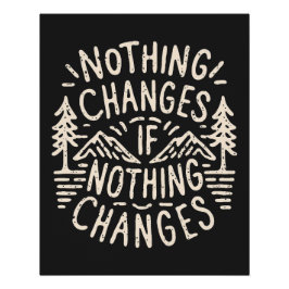Póster Nada muda se nada mudar