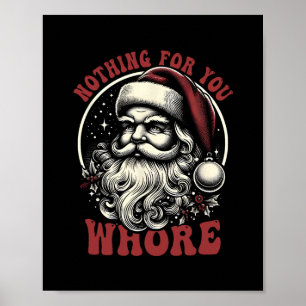 Poster Nada Para Você Papai Noel Vintage Sayi