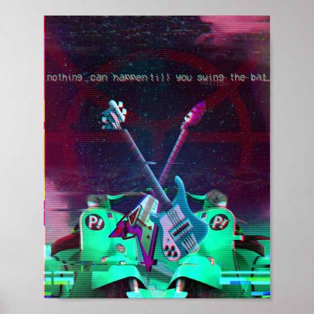 Poster nada pode acontecer até você balançar o morcego (Frente)