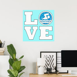 Poster Nadação e mergulho de natação Personalizável