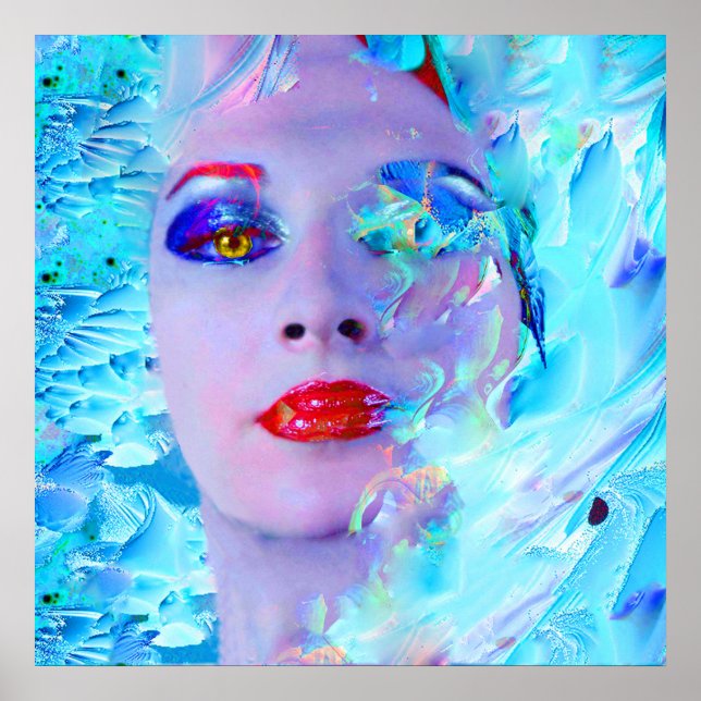 Poster Nadando no Azul (Frente)