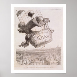 Póster Nadar (1820-1910) que eleva a fotografia ao hei