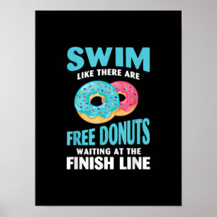 Poster Nadar Amo - Natações Como Re São Rosquinhas Liv