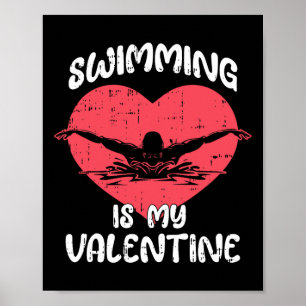 Poster Nadar É Meu Coração Do Dia Dos Namorados Amor Nata