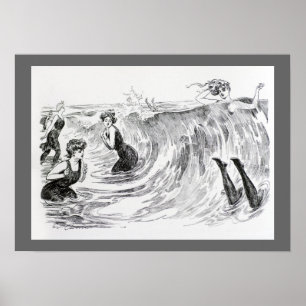 Póster Nadar no mar