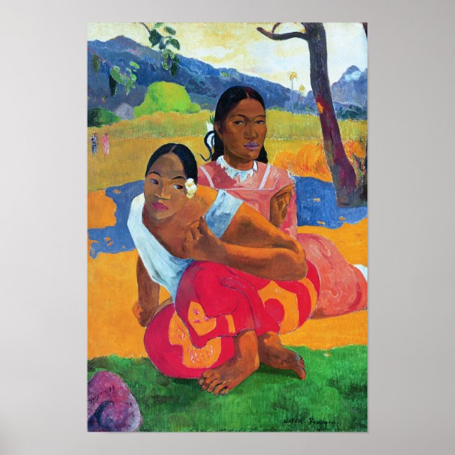 Póster Nafea Faaipoipo , 1892 (Frente)