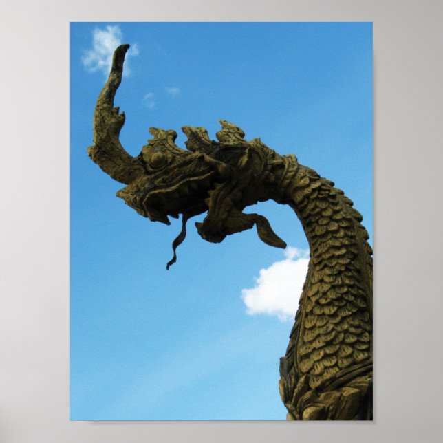 Póster Naga. Pha Aquele Luang Stupa, Laos (Frente)