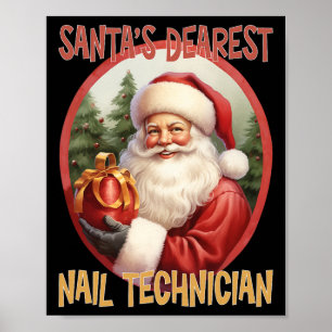 Poster Nail Technicay Natal Love Xmas