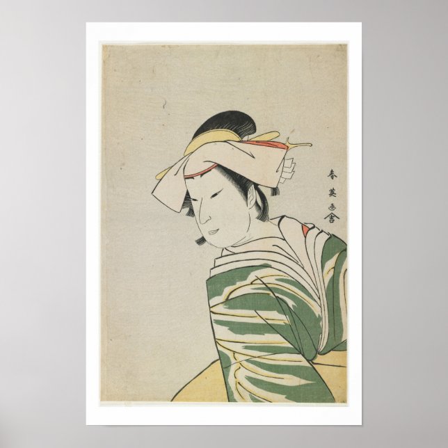 Póster Nakamura Noshio II como Tonase, 1795 (Frente)